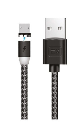 Кабель USB 2.1А магнитный EX-K-780 (microUSB) 1м фото