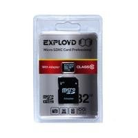Карта памяти MicroSD 32GB Exployd (SD adapter) Class 10