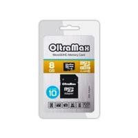 Карта памяти MicroSD 8GB OltraMax (SD-adapter) Class10