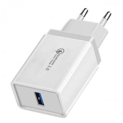 Зарядное устройство с USB BS-2070, 1вых (3500mA, QC3.0) фото