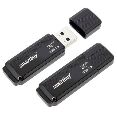 Флеш накопитель USB 32GB Smartbuy Dock black, USB 3.0 фото
