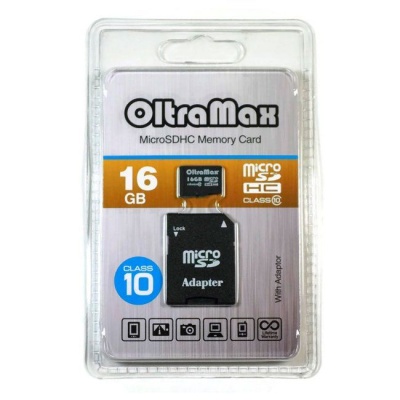 Карта памяти MicroSD 16GB OltraMax (SD-adapter) фото