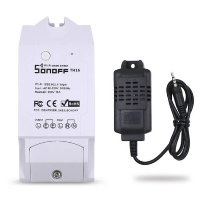 Sonoff TH16 WiFi Smart Switch 16A Умное Реле+Датчики фото